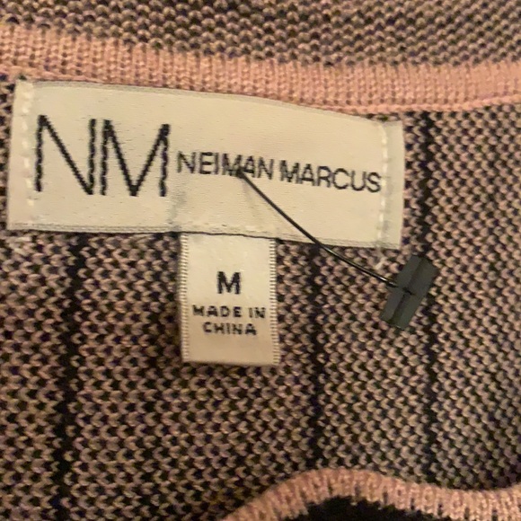 NEIMAN MARCUS PINK WITH BLACK KNIT DRESS SZ M - Picture 7 of 16